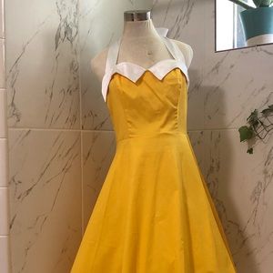 Halter style swing dress. Pinup.